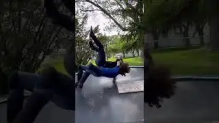 Flip Dragon Suplex #funny #wweraw #smackdown #wwefunny #wwe #trampoline #aewwrestling #ecw #suplex