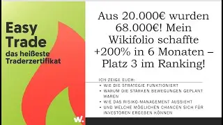 Aus 20.000&euro; wurden 67.000&euro;! Mein Wikifolio schaffte +200% in 6 Monaten &ndash; Platz 3 im Ranking!