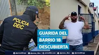 PNC descubre guarida del Barrio 18 presuntamente dirigida por “El Lobo” en Escuintla