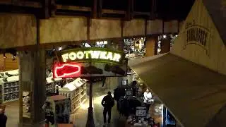 Footwear sign at the Bass Pro Shop at the Memphis Pyramid