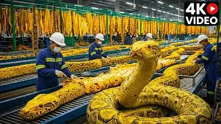 Inside the Snake Leather Factory | From Snake Skin to Luxury Jacket (Nextgen Process)