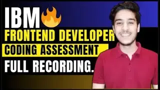 IBM coding assessment hackerrank 2024 | IBM frontend developer coding assessment | off campus hiring