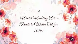 Top 5 Winter Wedding Decor Ideas | Winter Wedding Decoration | FNP Gardens