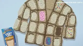 Pop-Tarts selling handmade sweaters with pattern that looks like Pop-Tarts