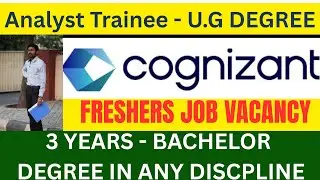 Cognizant Fresher Hiring 2024&ndash;2025 🔥 | Analyst Trainee | Tamil + English