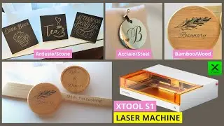 XTOOL S1 Laser machine - Ardesia, Bambù e Acciaio - INCISORE LASER!