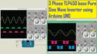 3-Phase TLP450 base Pure Sine Wave Inverter using Arduino UNO | Code | Schematics | PCB Design