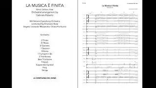 Gabriele Roberto - La Musica è Finita (Orchestral Arrangement) Audio & Full Score
