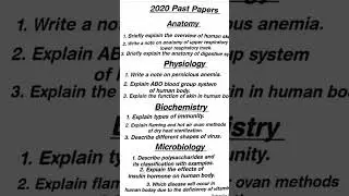 Past Paper Important Question 2020 Paper-1 Pharmacy Technician B Category 1st year