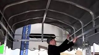 Porta-Dock Canopy Cover Installation