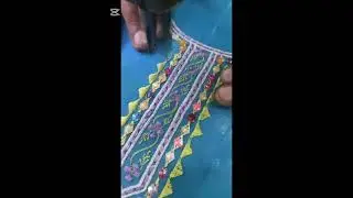 #new kurta kadhai  design#bukhari#kashidakari#03457143386#