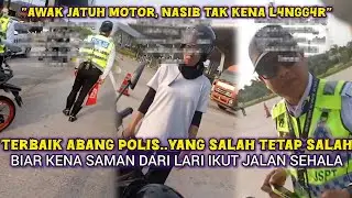 WANITA TAK PUAS HATI KENA SAMAN P0LIS, BUAT U-TURN JALAN SEHALA