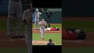 David Fry Exits after being Hit By Pitch