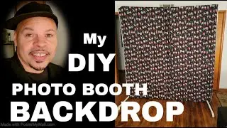 My NEW DIY Photo Booth BackDrop