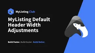 MyListing Tutorial: MyListing Default Header Width Adjustments