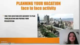 English lesson: Planning your vacation
