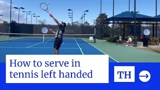 How to serve in tennis left handed - Fixing the toss that goes too far to the left