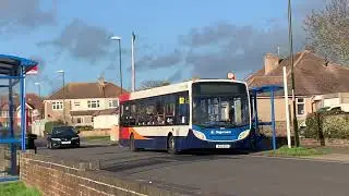 STAGECOACH BUS ROUTE 9 ARRIVING & DEPARTING SOUTHLANDS HOSPITAL