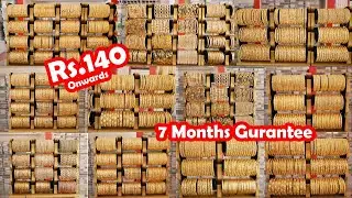 ₹140 முதல் Original Gold Covering Bangles தங்கநகைக்கே சவால் விடும் Quality |Chennai Wholesale Market