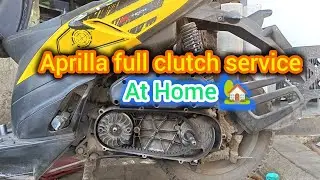  Aprilia clutch repair full process✔ Clutch shoe kab change kare✔ Clutch bell overheating solution✔ 