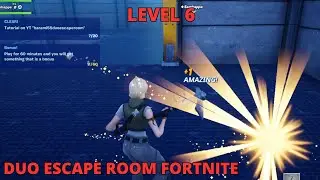 How to complete Duo Escape Room Fortnite LEVELS 6 Harami55 DuoEscapeRoom TUTORIAL