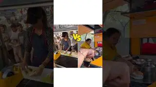 Vada pav girl Vs Vada pav aunty🍔 #shorts #food #trending #viral #ytshorts #vadapav #vadapavgirl
