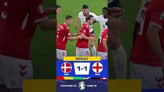 DENMARK 1-1 ENGLAND #denmark #england #euros2024 #football #footballshorts #fyp