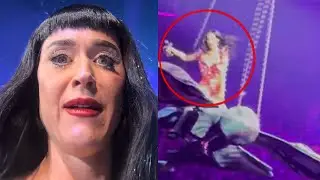 Katy Perry HUMILIATED After Nearly FALLING On Top of Audience