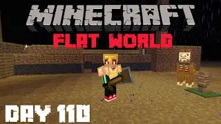 Day 110 Collecting Materials In Minecraft Superflat Survival World #minecraft