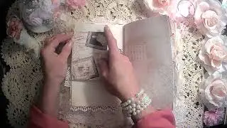 Cozy Cashmere Shabby Chic Journal Flip Through
