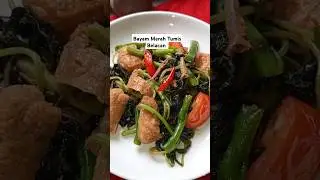 Bayam Merah Tumis Belacan #shortvideo