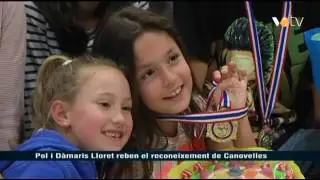 VOTV - Pol i Dàmaris Lloret reben el reconeixement de Canovelles
