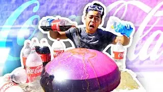WUBBLE BUBBLE COKE GEYSER EXPERIMENT!