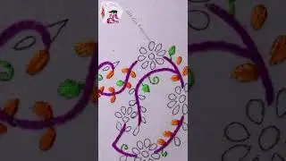 Duck pattern hand Embroidery / Tutorial Embroidery By RP