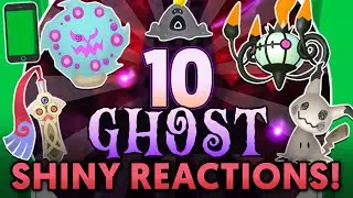 10 GHOST Pok&eacute;mon SHINY REACTIONS | #Shorts
