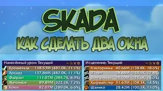 Skada: Как сделать два окна?