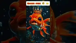queen fish 🐠 👑#shorts #shortvideo #cartoon #cartoonvideo