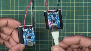 3.7V Li-ion battery with TP4056 charging module featuring intelligent charging protection #shorts 