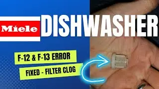 ✨ MIELE DISHWASHER - F12 & F13 ERRORS - EASY FIX ✨ #miele #dishwasherrepair