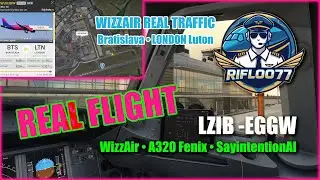 Let z Bratislavy do Lond&yacute;na - Lutonu |  LZIB ✈︎ EGWW  | SayintentionAI | A320 Fenix | WizzAir77
