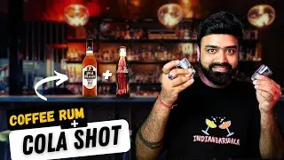 Trying old monk coffee rum with coke | best shot combination | Indian Bar Wala