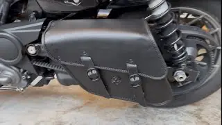 Harley Davidson Nightster Special RH975S Swing Arm Bag @VikingBagsYT Inferno install 