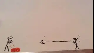 When a stickman gets a grappling hook | Whiteboard Animation