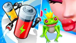 Battery Run vs FrogPrince Rush - All Level Gameplay Android, iOS - NEW APK UPDATE