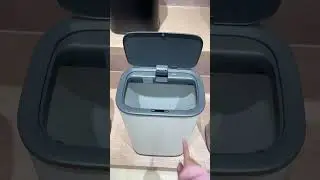 😊Kitchen silent close 55 liter rectangular automatic smart trash can🥰