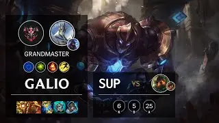 Galio Support vs Nautilus - EUW Grandmaster Patch 11.14