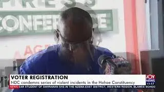 Voter Registration: NDC condemns series of violent incidents in the Hohoe Constituency (16-7-20)