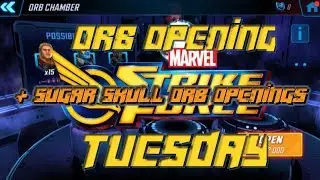 Marvel Strike Force: Orb Opening Tuesday 11/5/19 + Suger Skull and Beta Orb Openings