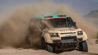 ランドローバー、3台の「ディフェンダー ダカール D7X-R」がダカールラリーで公式戦デビュー
