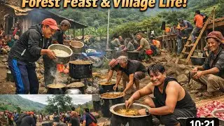 खुला वन भोज | गाउँमा सामूहिक भान्सा | Nepali Village Open Forest Cooking